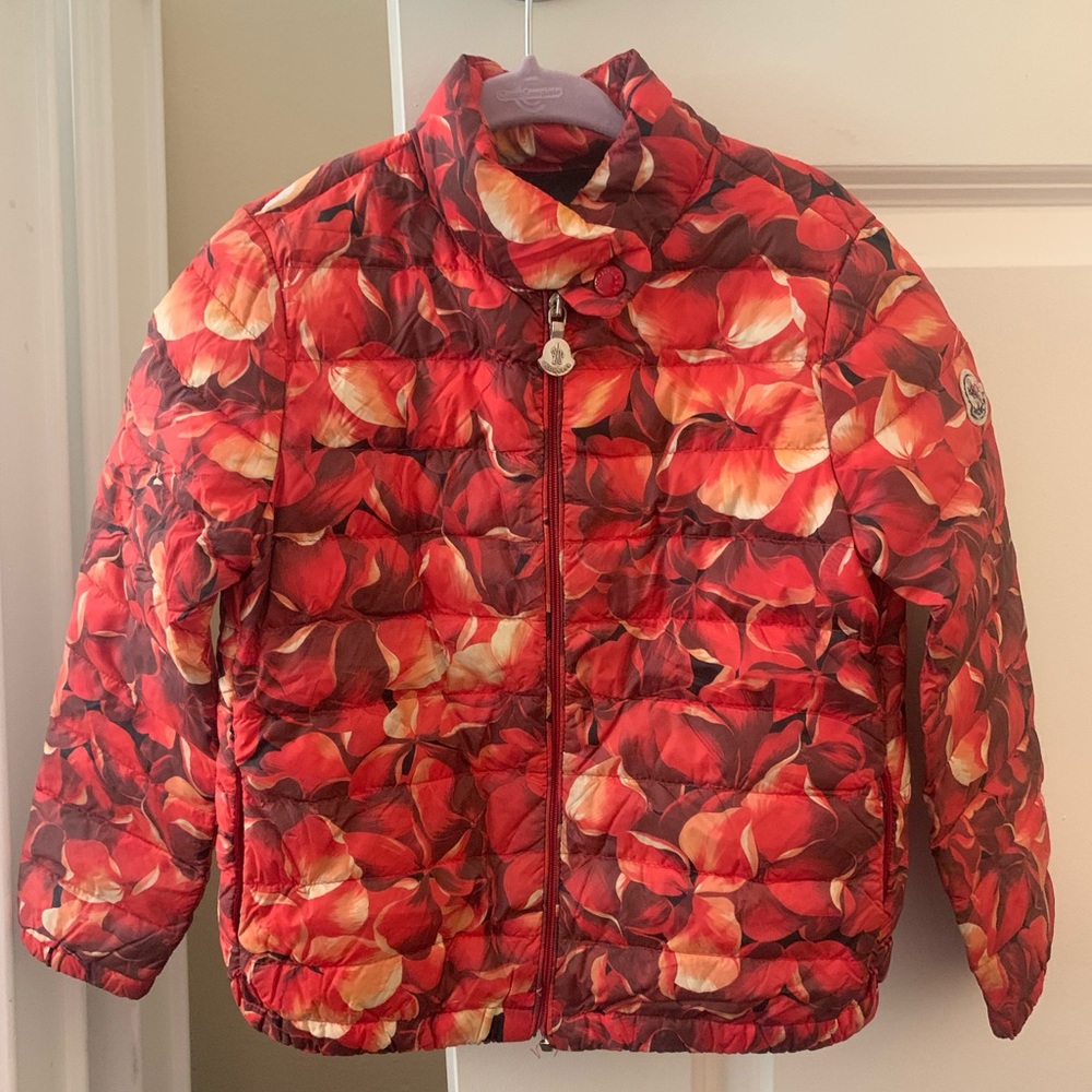 Moncler floral print girls jacket
